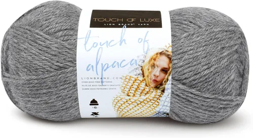 Miniatura 20 de Lion Brand Yarn (1 madeja) Hilo Touch of Alpaca, Carmesí