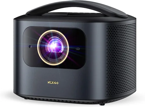 Miniatura 10 de NexiGo Nova Mini, proyector láser portátil, Google TV con Netflix, 1080p FHD, 1200 lúmenes, contraste 15000:1 con SAE, 3D, configuración automática