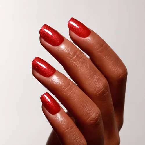 Miniatura 3 de Esmalte de Uñas en Gel con Purpurina, Esmalte de Uñas en Gel con Purpurina Rojo Sangre Brillante con Destellos, Esmalte de Uñas en Gel con Purpurina
