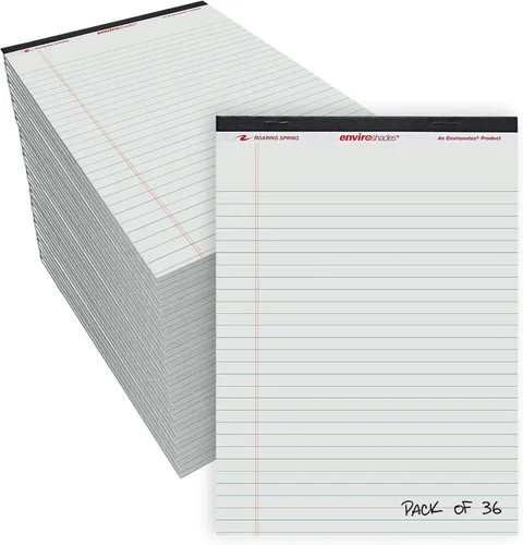 Miniatura 15 de ROARING SPRING Enviroshades - Bloc de notas de colores reciclados, paquete de 3, 40 hojas, 8.5 x 11.75 pulgadas, el paquete incluye 1 de cada