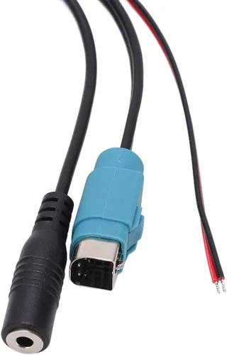 Miniatura 6 de Aramox Módulo AUX en Bluetooth, adaptador de cable Bluetooth AUX in estéreo de velocidad completa con micrófono extraíble de repuesto para 2009
