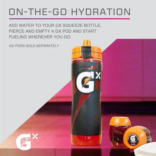 Miniatura 4 de Gatorade Gx NFL - Botellas antideslizantes para apretar, 30 onzas líquidas, sistema de hidratación Gx