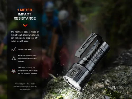 Miniatura 14 de fenix LR60R 21000 lúmenes recargable 3,559.7 ft reflector de largo alcance con pantalla OLED