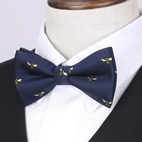 Miniatura 2 de HISDERN Corbatas de lazo para niños preatadas, pajaritas ajustables para niños, con clip, divertidos corbatines estampados para bodas y fiestas