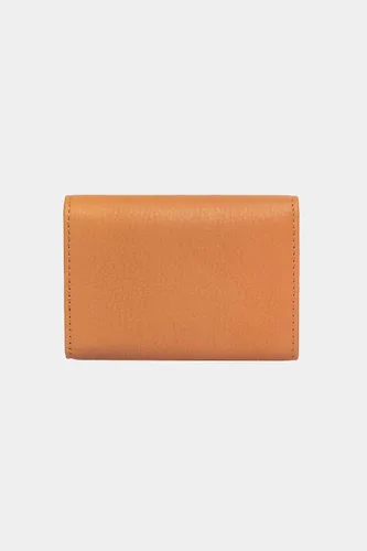 Miniatura 45 de grande Estuches para tarjetas 3639, Naranja, Tarjetero de cuero con cierre magnético, cartera pequeña de acordeón para mujer