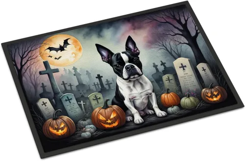 Miniatura 30 de Caroline's Treasures DAC2011MAT - Felpudo de Halloween espeluznante con diseño de Beagle, de 18 x 27 pulgadas, para interiores y exteriores
