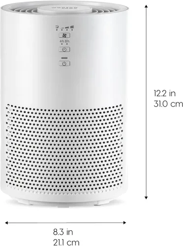 Miniatura 2 de IRIS USA WOOZOO True HEPA - Purificador de aire H13 3 en 1, elimina el 99.97% de los alérgenos, pelo de mascotas, humo y olores, cubre hasta 307