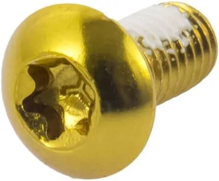 Miniatura 3 de chooee Pernos de rotor de freno de disco, tornillos de rotor de bicicleta M5x10mm para bicicleta de montaña MTB, oro de acero T25.