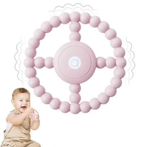 Miniatura 9 de Juguete sensorial vibratorio para masticar, mordedor, juguetes para la dentición para bebés de 6 a 12 de 8 a 18 meses, juguetes sensoriales para Azul