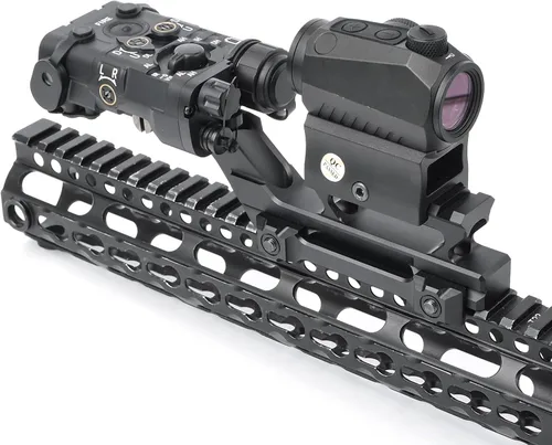Miniatura 6 de Grupo Táctico Tipo HY Montura de Punto Rojo Montura Elevadiza Adaptador Láser Montaje Base de Riel Picatinny Montura de Alcance Elevadiza para BK