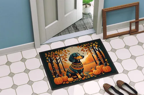 Miniatura 4 de Caroline's Treasures DAC1042JMAT - Tapete de otoño para interiores o exteriores, 24 x 36 pulgadas, tapete para puerta delantera, interiores