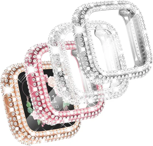 Miniatura 23 de CHANCHY Paquete de 10 fundas protectoras de pantalla compatibles con Fitbit Versa 2, funda protectora completa de TPU suave cubierta parachoques