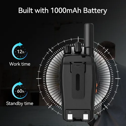 Miniatura 8 de Retevis H-777 - Walkie Talkies de 2 vías de largo alcance, Radios bidireccionales recargables, Walkie Talkies manos libres para adultos con base