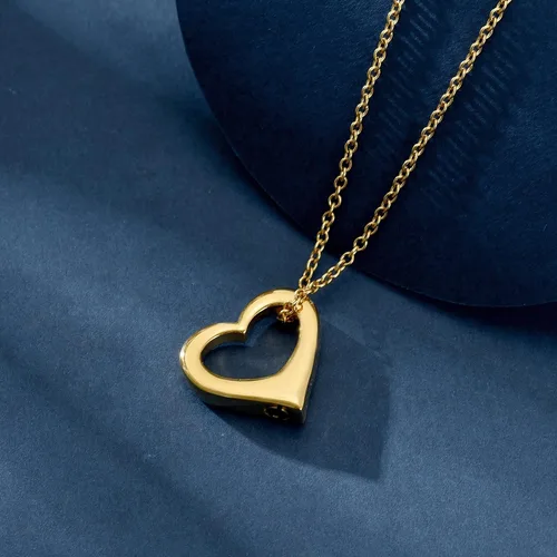 Miniatura 39 de constantlife Joyería de cremación para cenizas – Colgante de corazón conmemorativo collar de urna conmemorativa soporte para cenizas de acero