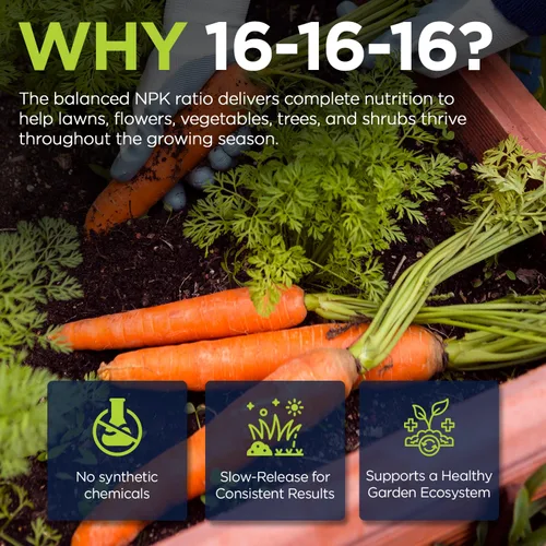 Miniatura 5 de Supply Solutions 16-16-16 Fertilizante granular multiusos completo para césped y jardín, el alimento vegetal definitivo para vegetación exuberante