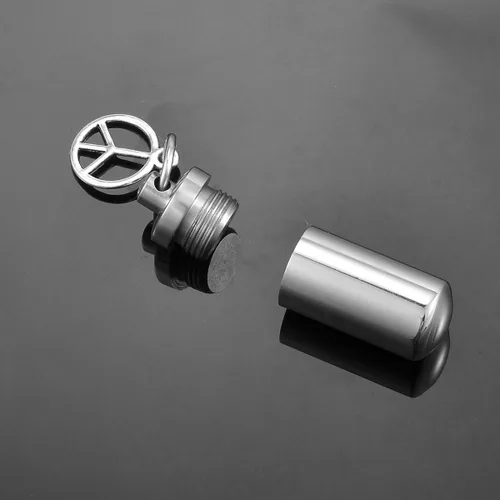 Miniatura 2 de HooAMI - Collar de urna de cremación con forma de cilindro para la paz, diseño de cenizas