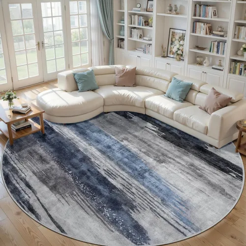 Miniatura 17 de Ciicool Alfombra de pasillo lavable de 2 x 6, alfombra moderna abstracta para pasillo, antideslizante, delgada, ligera, con estampado gris marino