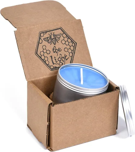 Miniatura 29 de BeeTheLight Vela de Cera de Abeja en Tarro - 100% Cera de Abeja Pura de EE.UU. en Recipiente de Vidrio - Vainilla y Miel