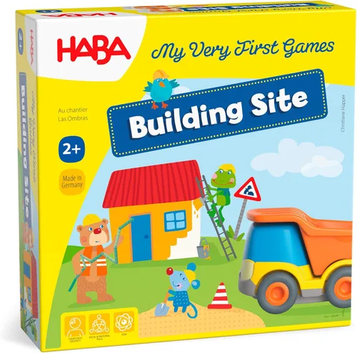 HABA My Very First Games Building Site, un juego de aprendizaje cooperativo para niños, actividades de aprendizaje y juegos para niños de más de 2