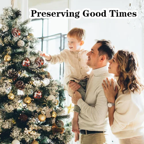 Miniatura 6 de Adornos de Navidad personalizados con foto, adorno de Navidad personalizado, decoración única para colgar del árbol de Navidad para baby shower, A1