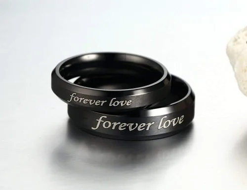 Miniatura 5 de Fortheday Juego de anillos personalizados a juego para él y ella, anillos de promesa personalizados para parejas, juego de anillos de compromiso