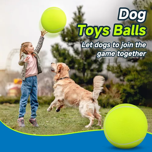 Miniatura 4 de HETOO Pelotas de Tenis Gigantes para Perros: Juguetes para Perros Grandes de 9.5 Pulgadas - Pelotas de Juguetes para Perros de Pastoreo al Aire