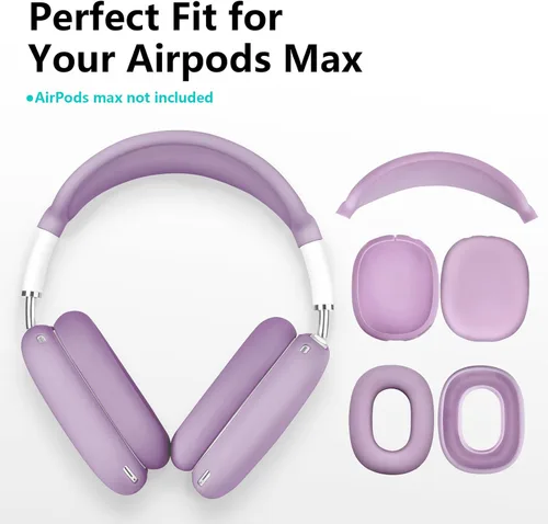 Miniatura 6 de Filoto Funda para Auriculares Airpods Max, Funda de Almohadillas para los Oídos/Funda para Auriculares/Funda para Diadema para AirPods Max lavanda