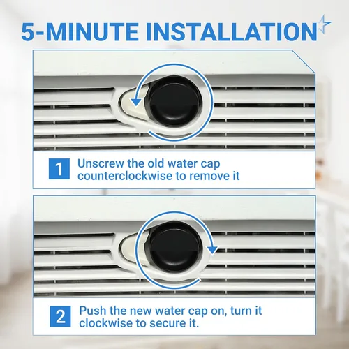Miniatura 8 de BlueStars Reemplazo de la tapa del filtro de agua para refrigerador 2260518B 2260502B, compatible con filtros Whirlpool y Kenmore, sustituye a