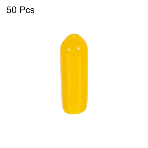Miniatura 3 de MECCANIXITY 50 tapas de goma de 0.157 pulgadas (0.157 in), protector de rosca de tornillo de vinilo de PVC, tapas redondas para estantes de alambre