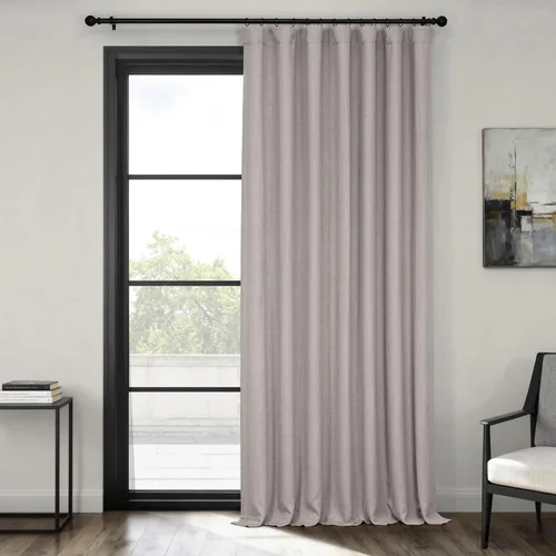 Miniatura 40 de HPD Half Price Drapes - Cortinas de lino sintético para sala de estar (2 paneles) - 100 pulgadas de ancho x 84 pulgadas de largo - Cortinas