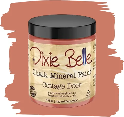 Miniatura 197 de Dixie Belle Paint Company - Pintura con acabado de tiza para muebles, color negro (Caviar), 1 galón, 128 fl oz, pintura mineral color rosa intenso