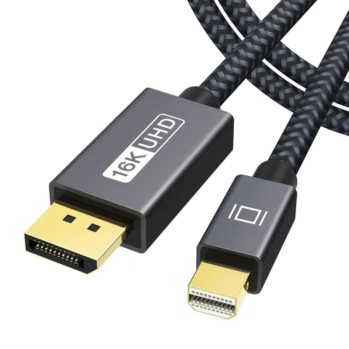 Miniatura 10 de IVANKY Cable Mini DisplayPort a DisplayPort de 8K de 6.6 pies, cable mini DP a DP bidireccional 8K a 60Hz, 4K @144Hz, 32.4Gbps HD