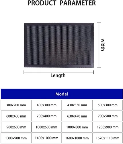 Miniatura 3 de TEN-HIGH Mesa de trabajo de nido de abeja de aluminio, para máquina grabadora láser de CO2, cortador de máquina de grabado CNC, 12.598 x 8.661 in