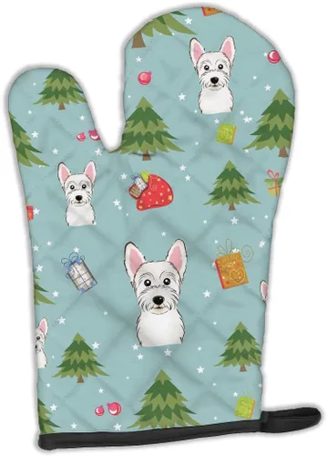 Miniatura 46 de Caroline's Treasures BB4020OVMT Dog House Collection Border Collie - Guante de horno grueso resistente al calor para sartenes calientes y horno