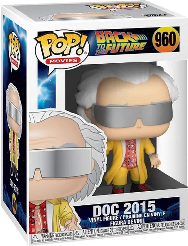Miniatura 2 de POP Back to The Future - Doc 2015 [Dr. Emmett Brown] Funko Pop! Figura de vinilo (incluye funda protectora compatible con caja pop box), multicolor