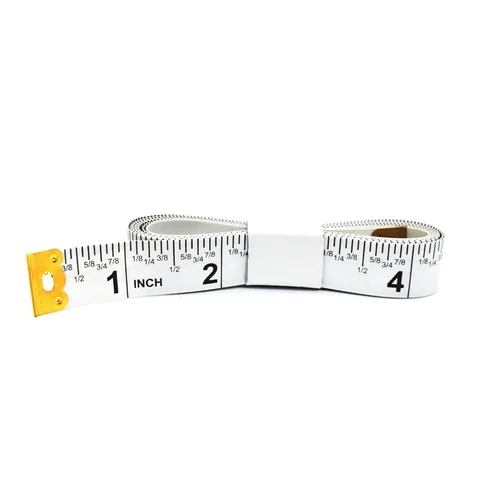 Miniatura 8 de Cinta de Medición Perfecta Multiusos de 60 Pulgadas de Doble Cara con Pulgadas Fraccionarias y Milímetros/Centímetros TR-16-frac (60 pulgadas Blanca)