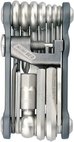 Topeak Mini 18+ multiherramienta: kit de reparación de bicicleta compacto ligero de 20 funciones con herramienta de cadena, palancas de neumáticos,