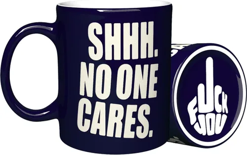 Miniatura 7 de Taza de cerámica grabada - SHHH. A Nadie le importa con divertido diseño de fondo - Taza de café de regalo sarcástica divertida
