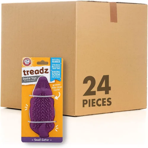 Miniatura 17 de Arm and Hammer - Juguete masticable dental para mascotas Super Treadz Gorilla para perros, reduce la placa y el sarro sin cepillarse, infusión