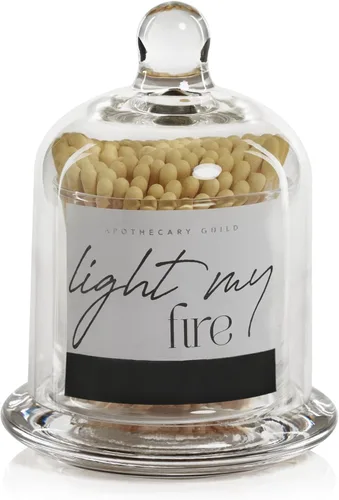 Miniatura 9 de Zodax Apothecary Guild Light My Fire Matches con cúpula de cristal, 3 pulgadas/150 unidades, palo natural con punta naranja Palillo natural