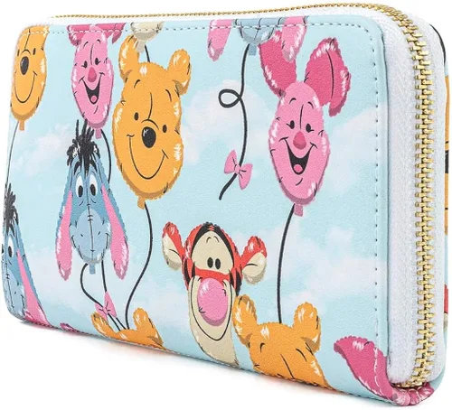 Miniatura 3 de Loungefly x Disney Winnie The Pooh Balloon Friends - Cartera con cremallera alrededor Multi Americano