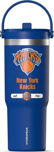 Miniatura 22 de Hydrapeak x NBA Vaso Nomad con Licencia Oficial de Phoenix Suns de 32 oz con Asa y Tapa con Popote, Botella de Agua de Acero Inoxidable a Prueba