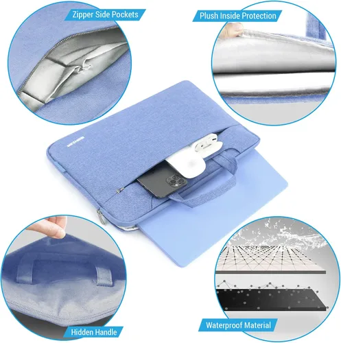 Miniatura 7 de IBENZER Compatible con estuche para MacBook Air de 13 pulgadas 2025 2024 2023 2022 M4 A3240 M3 A3113 M2 A2681, estuche rígido y funda con protector