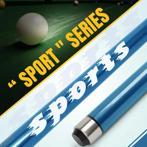 Miniatura 3 de Taco de salto de la serie "Sports" 2 en 1, taco de ruptura de 21-28 onzas con punta de fibra de vidrio de 0.55 pulgadas, juego profesional de palo