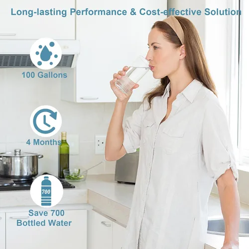 Miniatura 4 de Filtro de repuesto para grifo Brita - Compatible con el sistema de filtros de grifo Brita 36311, FF-200, FF-100 - Paquete de 3 - Se adapta a todos