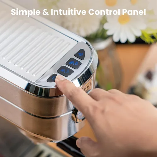 Miniatura 4 de Gevi Espresso Expresso Machine 20 bar con espumador automático de leche, cafetera de café espresso profesional con varita de vapor, máquina compacta