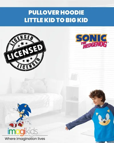 Miniatura 2 de SEGA Tails Sonic The Hedgehog Knuckles - Sudadera con capucha para niños pequeños y grandes