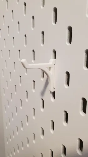 Ganchos 'Just Hanging', compatibles con IKEA SKADIS Pegboard | Accesorio SKADIS para exhibición (blanco, gancho de plataforma)
