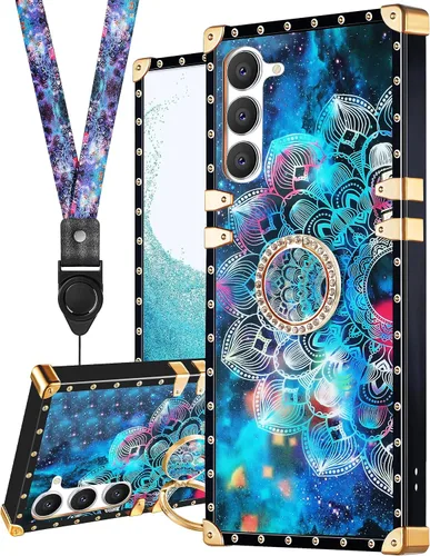 Miniatura 7 de Loheckle Funda para Samsung Galaxy Note 9 para mujer, diseño con soporte de anillo y cordón, elegante funda de lujo de abejas para Samsung Note 9 6.4
