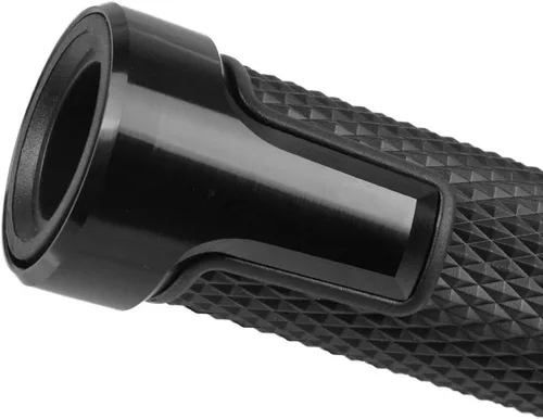 Miniatura 6 de 7/8 '' 0.866 in motocicleta CNC aluminio Powersports manillar Grips con extremos de agarre para YZF R1 R3 R6 R25 R15 R125 600R negro